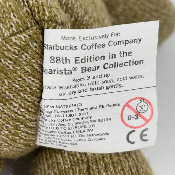 Starbucks Bearista Bears Knitted Plush 88th & 89th Edition 2009 & 2010 - Picture 8 of 10